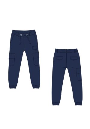 Παντελόνι cargo Funky μπλε