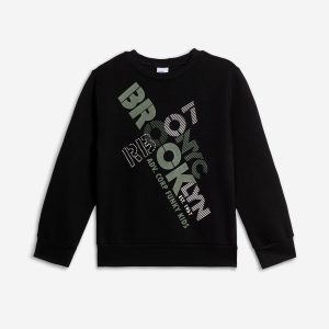 Φούτερ μαύρη και μπλέ brooklyn Funky