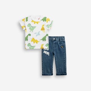 Σετ bebe με τζιν ελαστικό και μαλακό