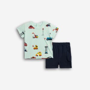 Σετ βαμβακερό φαγάνα Funky Kids παντελονάκι με τσέπη